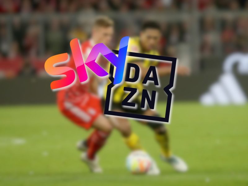 Sky und DAZN teilen sich die Bundesliga-Rechte.