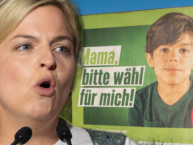 Fragwürdige Grünen-Plakate in Bayern.