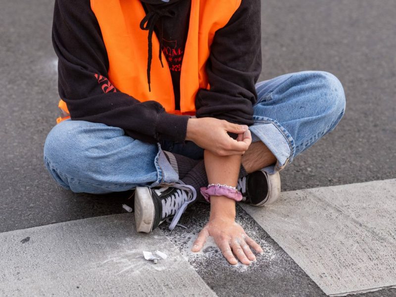 Klimaaktivisten vom Aufstand der Letzten Generation