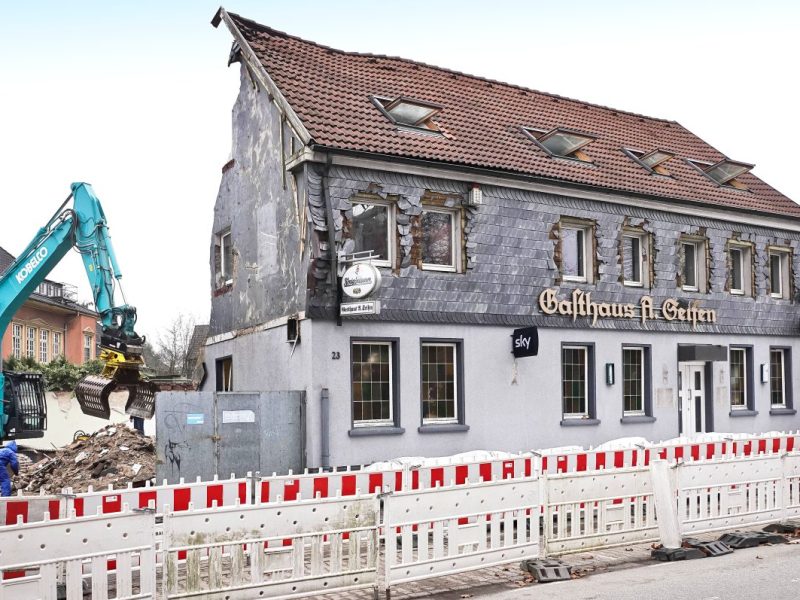 In Gelsenkirchen wird das Gasthaus Seifen abgerissen.
