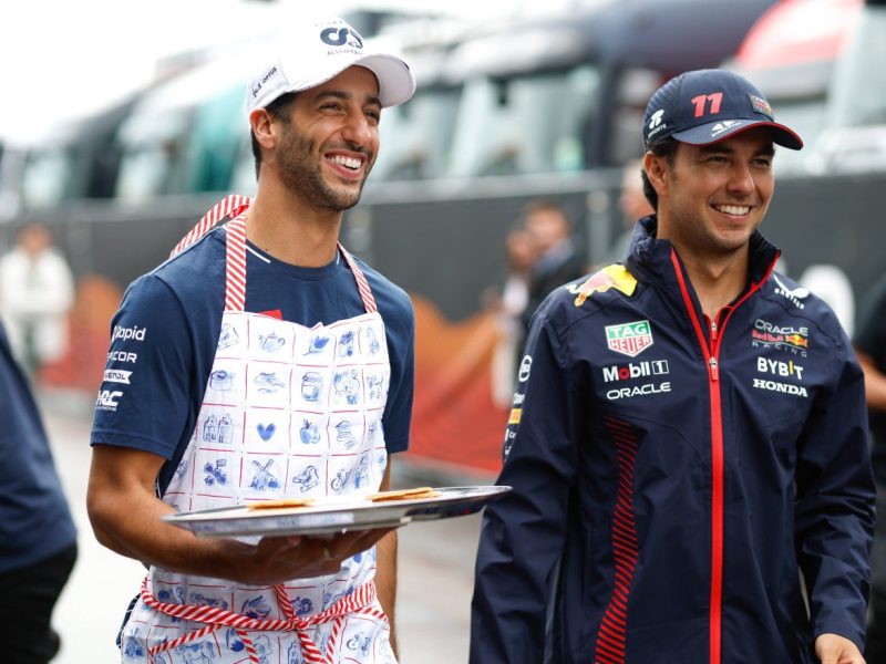 Formel 1: Fernduell zwischen Daniel Ricciardo und Sergio Perez.