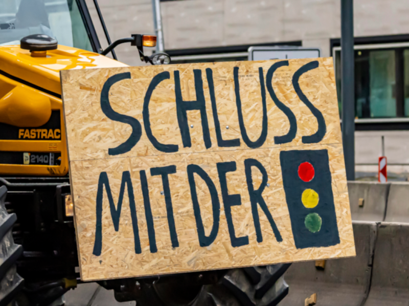 Anti-Ampel-Proteste der Bauern.