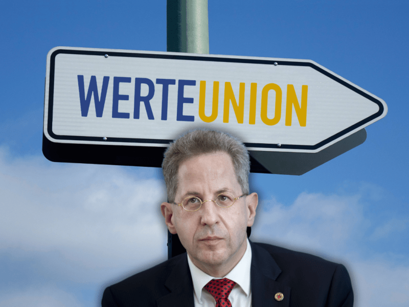 Hans-Georg Maaßens Junge WerteUnion hat sich mit einem KI-Bild in die Nesseln gesetzt.