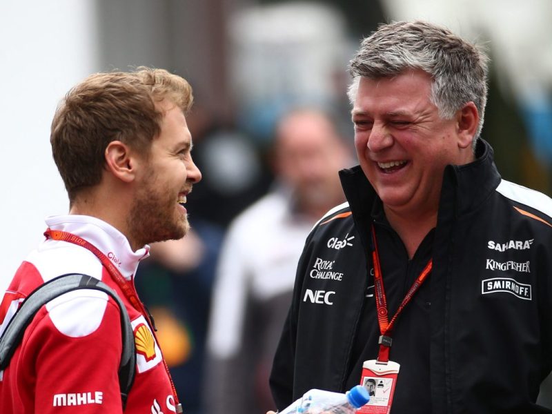 Formel 1: Sebastian Vettel und Otmar Szafnauer kennen sich.