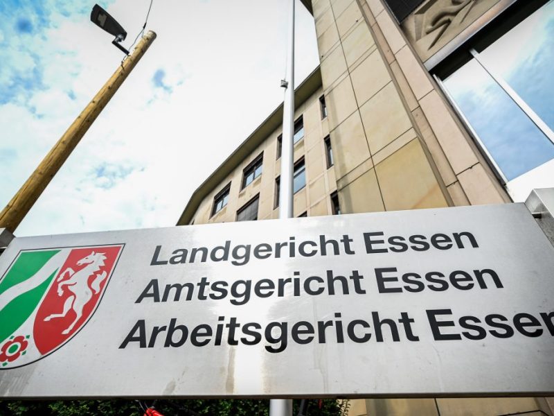 Prozessauftakt am Landgericht Essen.