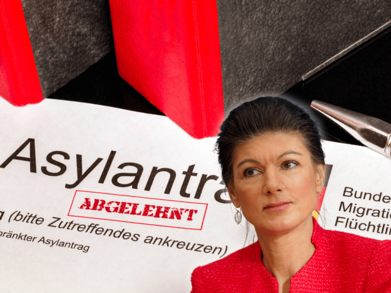Ein Statement von Sahra Wagenknecht über Asyl ist „Quatsch“.