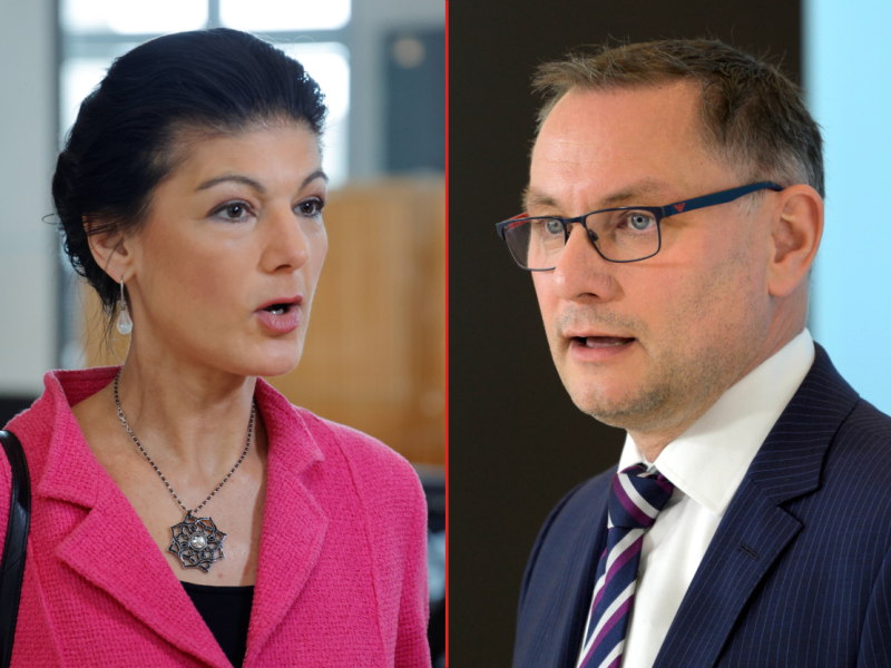 AfD-Chef Tino Chrupalla spricht über eine Zusammenarbeit mit Wagenknechts BSW.