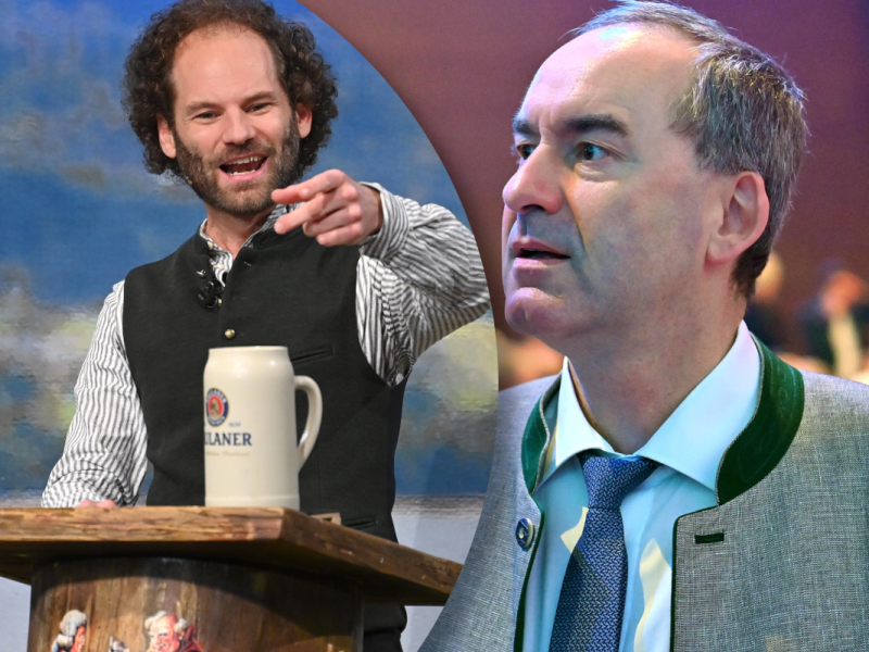 Hubert Aiwanger wird auf dem Nockernberg bloßgestellt.