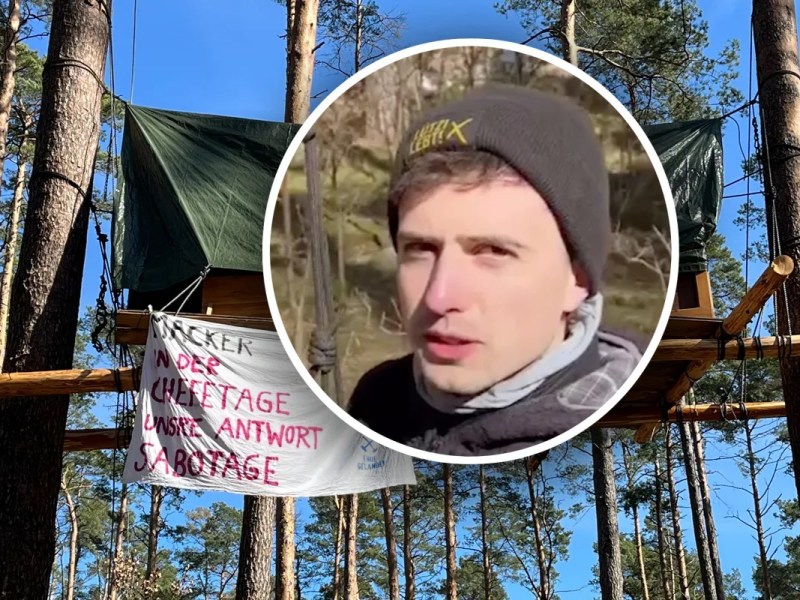 Lützerath-Demonstrant