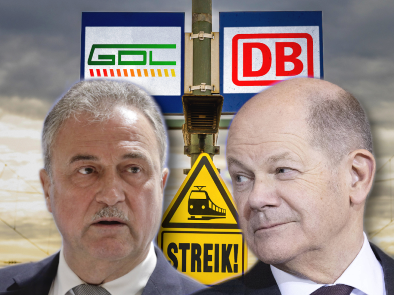 Olaf Scholz und der GDL-Streik.