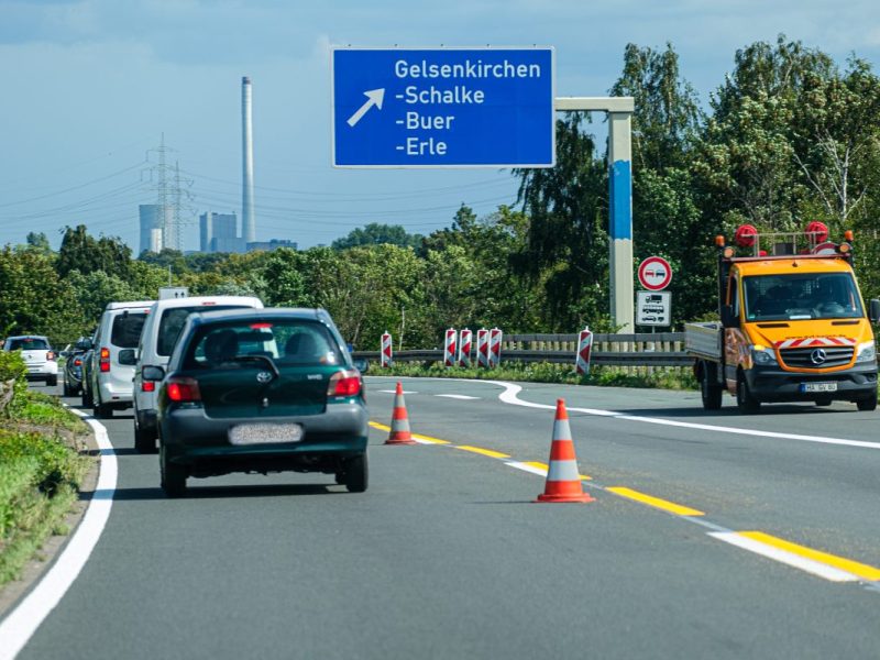 A42 bei Gelsenkirchen: Hier kommt es über zwei Monate zu Sperrungen.