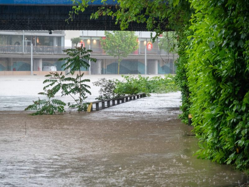 Saarbrücken im Unwetter-Chaos.
