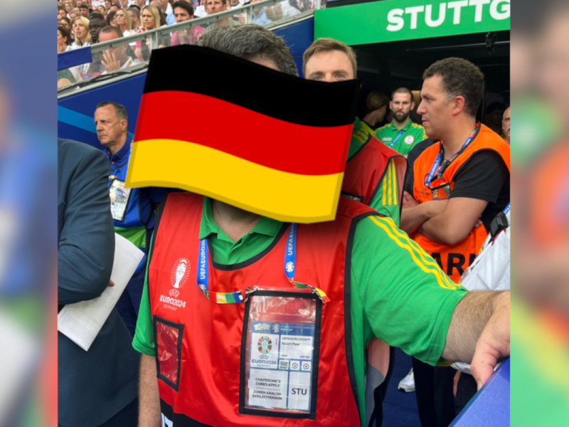 Minister Heil bei der EM 2024.