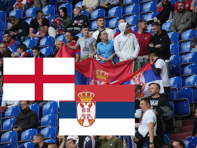 Serbien - England hatte bei der EM 2024 noch nicht begonnen, als viele Fans schon ihr Feindbild für die Partie auf Schalke gefunden hatten.