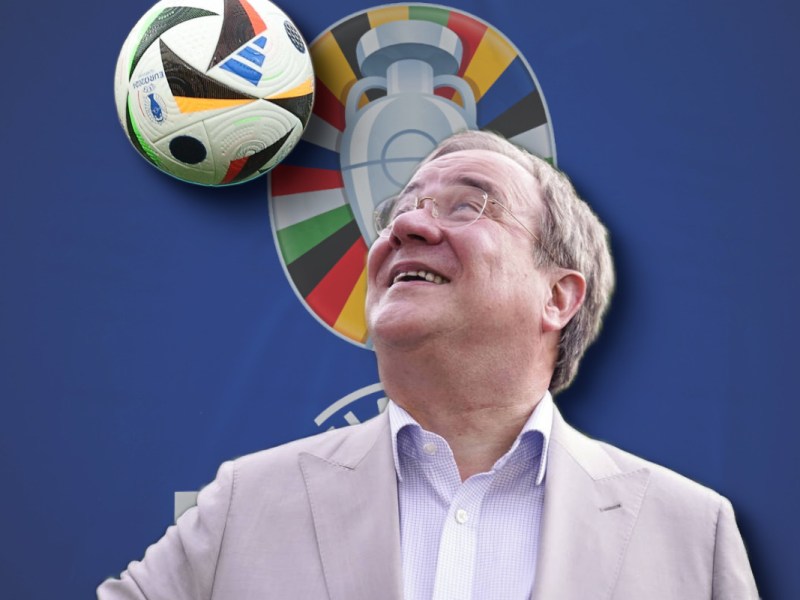 Das EM-Fieber hat Armin Laschet gepackt. Die Arbeit von Julian Nagelsmann hat ihn überzeugt.