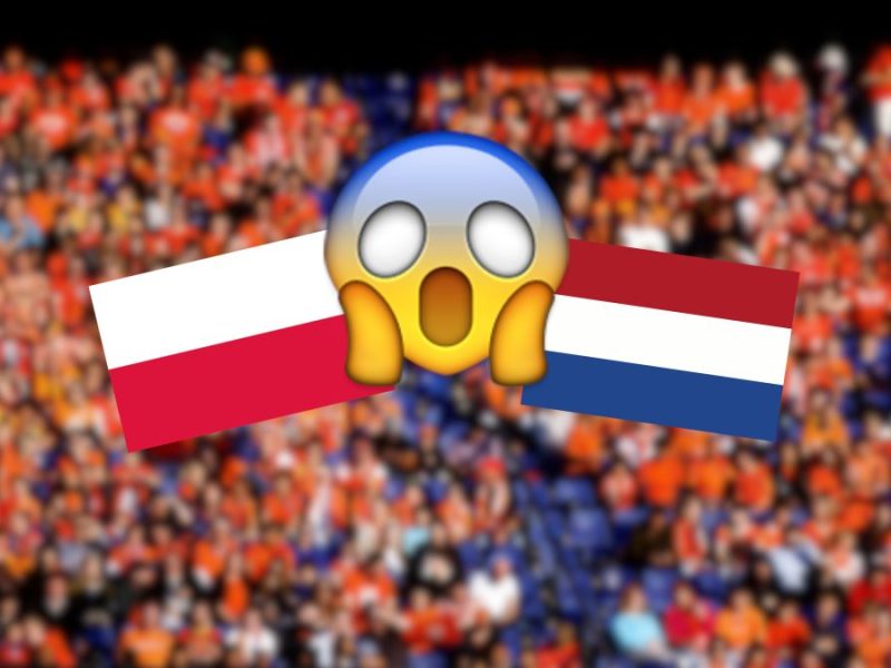 Die niederländischen Fans sorgen bei Polen - Niederlande für jede Menge Stimmung.