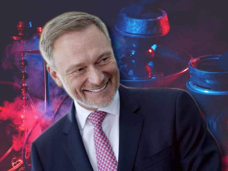 Christian Lindner kippt das Verpackungsverbot und greift den Shisha-Liebhabern unter die Arme.