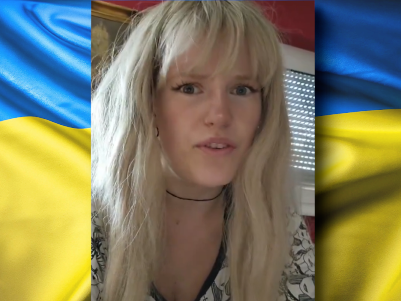 TikTok-Video über Ukraine bei der EM.