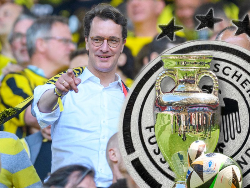 In seinem Land schlägt der Fußball-Puls, auch während der EM. Da ist sich Hendrik Wüst sicher.