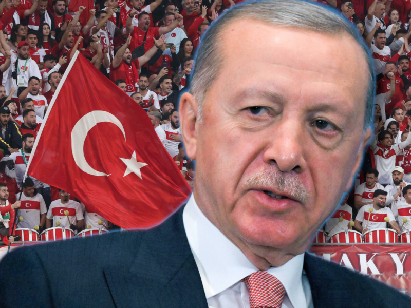 EM 2024: Erdogan beim Türkei-Viertelfinale