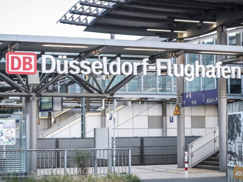 Am Flughafen Düsseldorf fahren derzeit keine Bahnen.