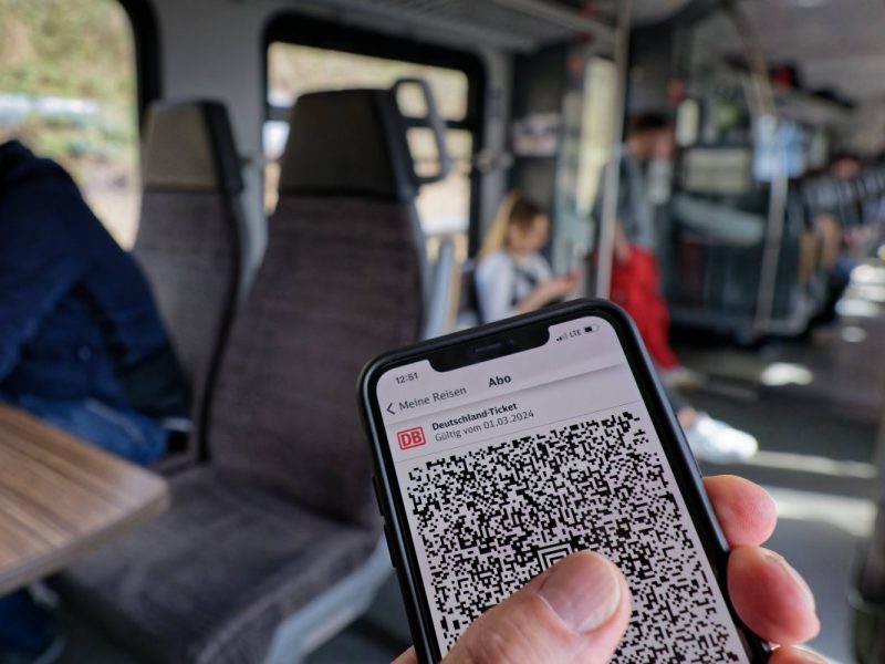 Digitales Ticket der Deutschen Bahn