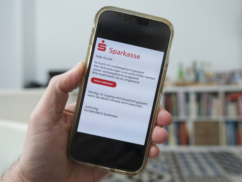 Sparkasse, ING und Co.: Vorsicht vor dieser Phishing-Mail