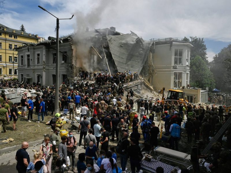 Der landesweite Angriff auf die Ukraine ist der massivste Schlag in 2024.