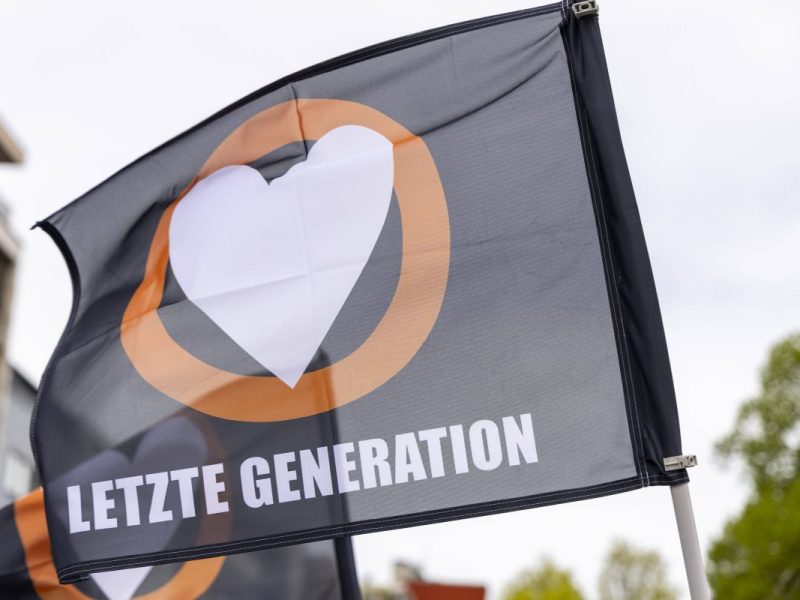 Aktion der Aktivisten der Letzten Generation