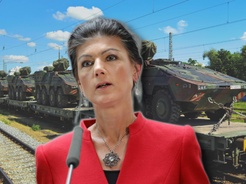 Sahra Wagenknecht kritisiert den steigenden Rüstungsetat - und wird für mangelnde Information angeprangert.