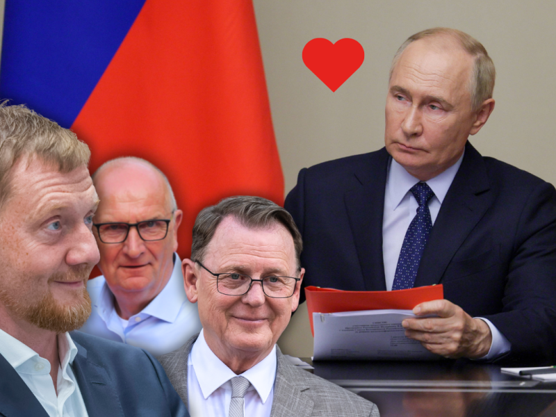 Ministerpräsidenten aus Ostdeutschland fordern Verhandlungen mit Putin – politisches Kalkül oder Überzeugung? Die Grünen üben scharfe Kritik.