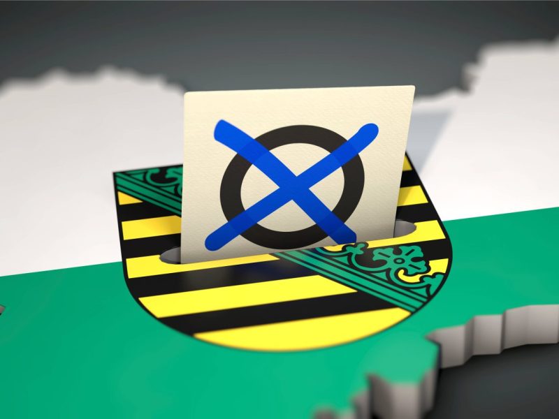 Umfrage vor der Sachsen-Wahl.