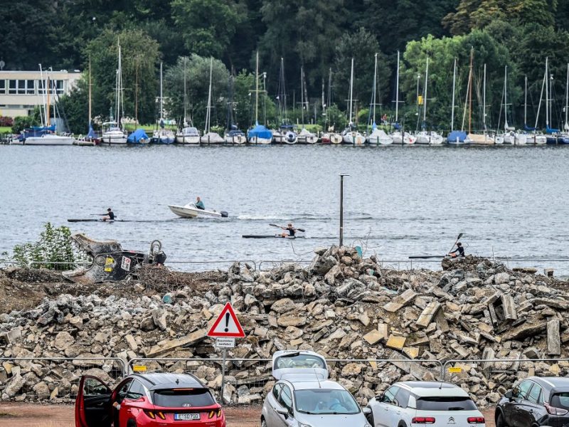 Am Baldeneysee in Essen gibt es aktuelle eine große Baustelle!