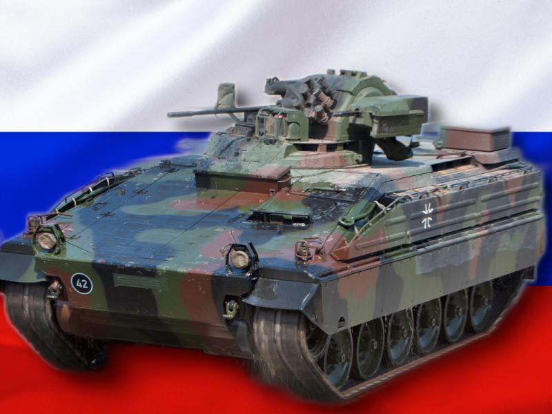 Marder-Panzer in Russland.