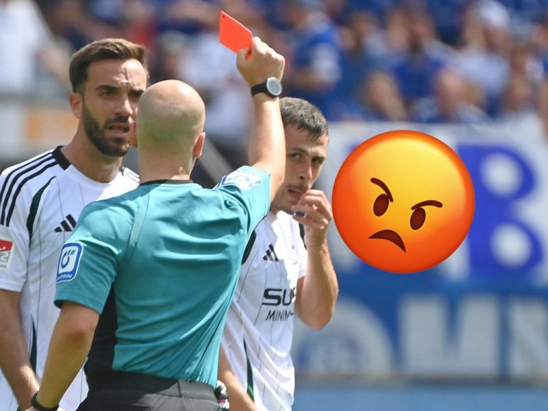 Beim 1. FC Nürnberg gegen FC Schalke 04 gab es einen Platzverweis.