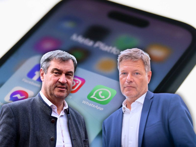 Politker wie Söder und Habeck sind in den sozialen Medien besonders aktiv.