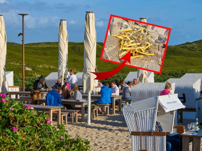 Urlaub an der Nordsee Sylt Pommes