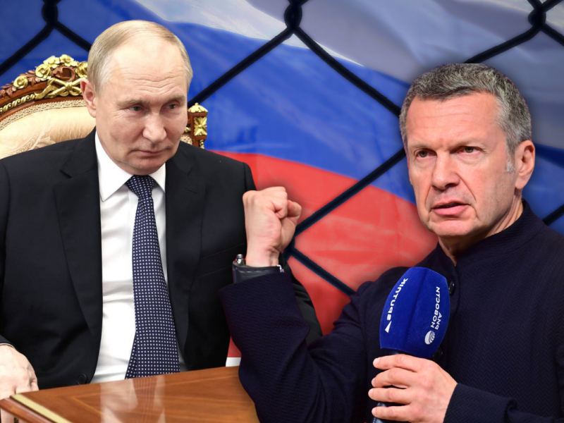 In einer gewagten Ansage bei seiner eigenen Show stellt Wladimir Solowjow die Autorität Putins infrage! Ist dies der Beginn vom Ende für den Kreml-Chef?