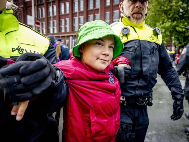 Greta Thunberg wurde in Koenhagen festgenommen (Archivbild).