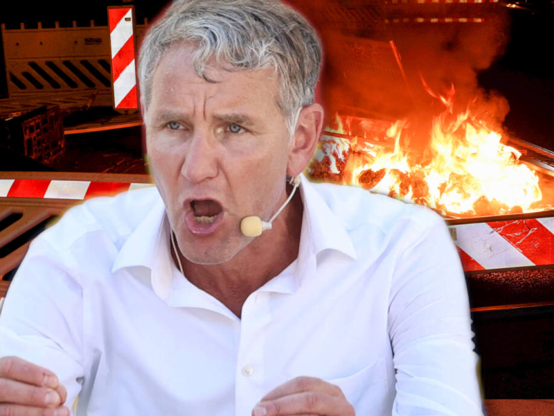 AfD-Höcke spricht von einem möglichen Bürgerkrieg.