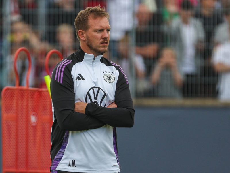 Bundestrainer Julian Nagelsmann wird einmal mehr deutlich. Die Worte des DFB-Coaches richten sich an bestimmte Spieler.