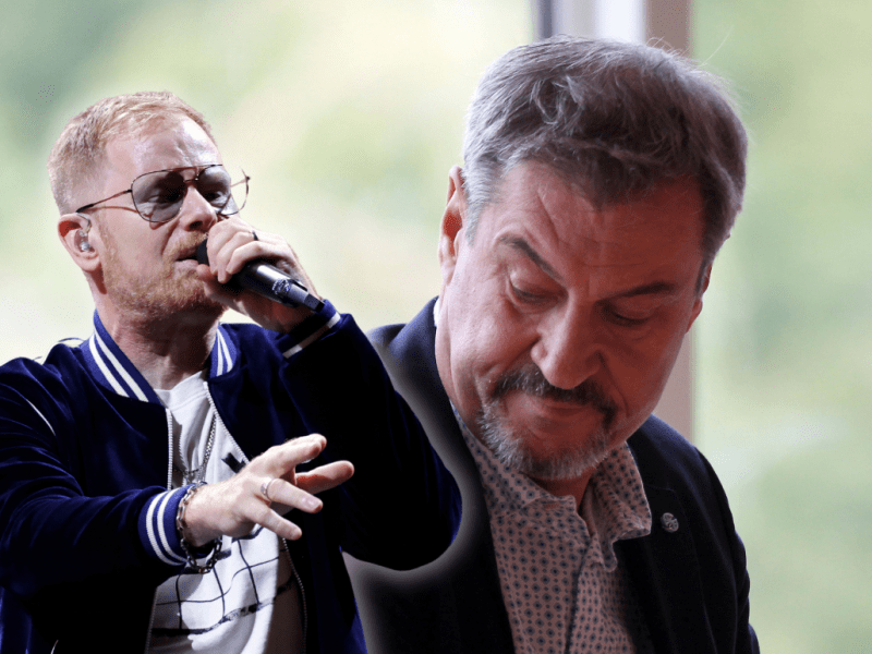 Bei einem Konzert rechnete Peter Fox mit Markus Söder ab.