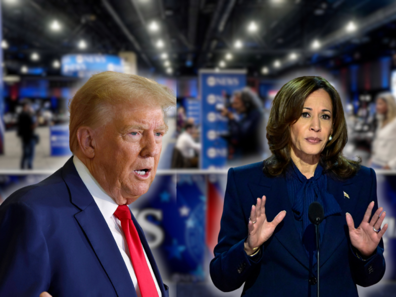 Beim TV-Duell liefern sich Donald Trump und Kamala Harris ein wildes Wortgefecht.
