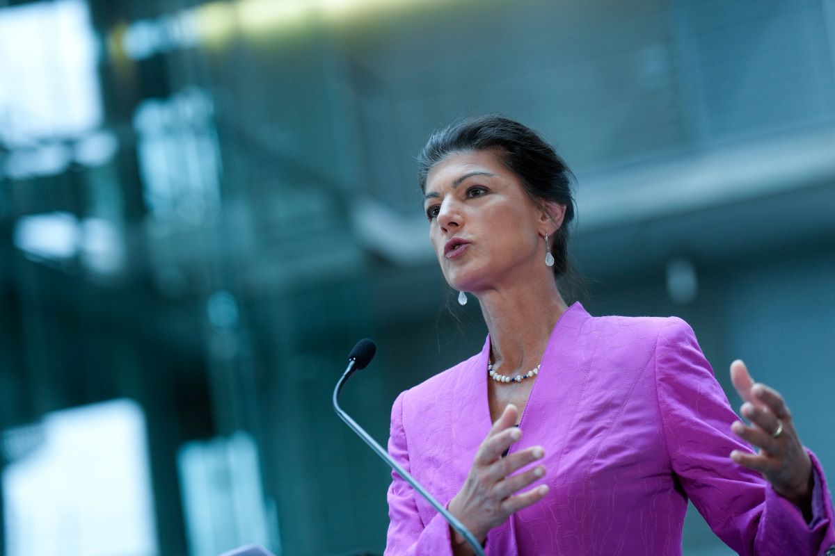 BSW-Chefin Sahra Wagenknecht hält den AfD-Verbotsantrag für eine 