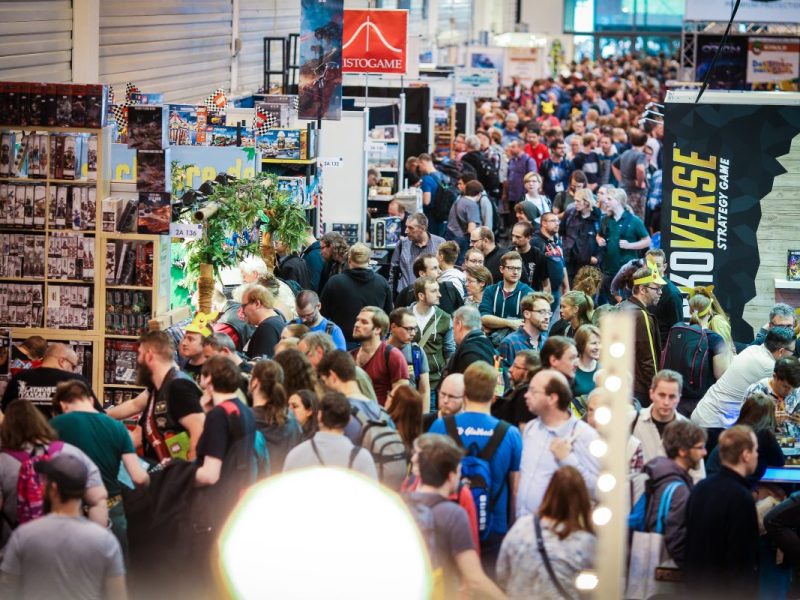 Spielmesse Essen im Chaos.
