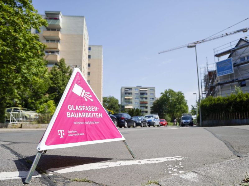 Telekom: Glasfaser-Arbeiten