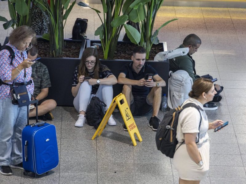 Flughafen Düsseldorf: Hier werden Flüge gestrichen.