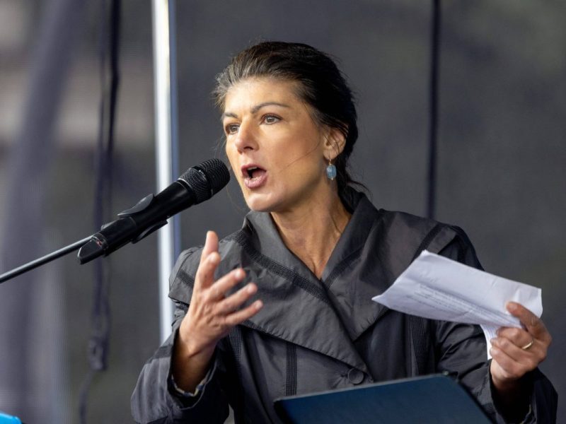 Sahra Wagenknecht wird für die stockenden Sondierungsgespräche verantwortlich gemacht.