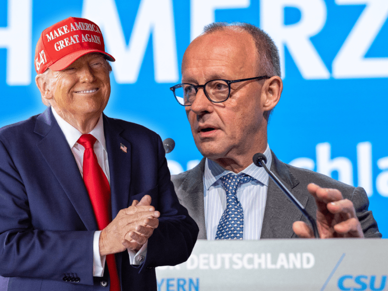 Friedrich Merz nimmt Trump-Rhetorik an.