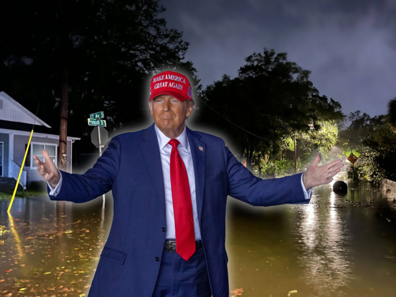 Zum Hurrikan „Milton“ verbreitet Donald Trump allerlei Falschnachrichten.